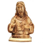 olivewoodhandmadeintheholylandjesussacred-heart-of-jesus-bust